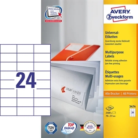 Avery 3474 Universal Etiket 3474